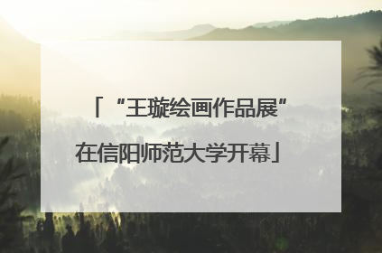 “王璇绘画作品展”在信阳师范大学开幕