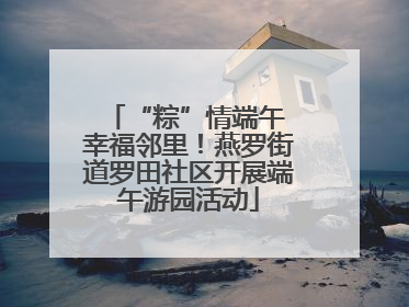 “粽”情端午 幸福邻里！燕罗街道罗田社区开展端午游园活动