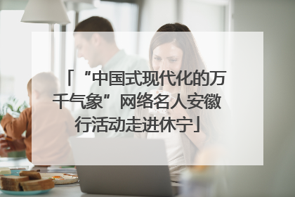 “中国式现代化的万千气象”网络名人安徽行活动走进休宁
