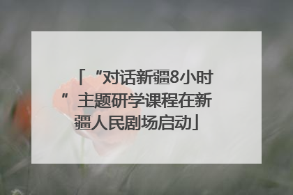 “对话新疆8小时”主题研学课程在新疆人民剧场启动