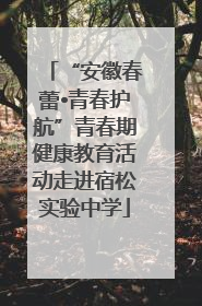 “安徽春蕾•青春护航”青春期健康教育活动走进宿松实验中学