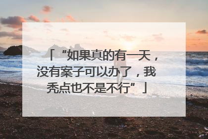 “如果真的有一天，没有案子可以办了，我秃点也不是不行”
