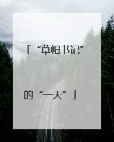 “草帽书记”的“一天”
