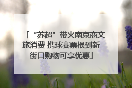 “苏超”带火南京商文旅消费 携球赛票根到新街口购物可享优惠