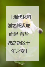 现代化科创之城拔地而起 看盐城高新区十年之变