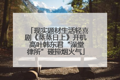 现实题材生活轻喜剧《蒸蒸日上》开机 高叶韩东君“澡堂律所”碰撞烟火气