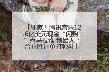 独家！腾讯音乐12.6亿美元现金“闪购”喜马拉雅 创始人：合并胜过单打独斗