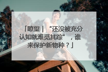 瞭望｜“还没被充分认知就难觅其踪”，谁来保护新物种？