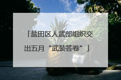 盐田区人武部组织交出五月“武装答卷”