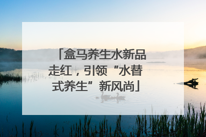 盒马养生水新品走红，引领“水替式养生”新风尚