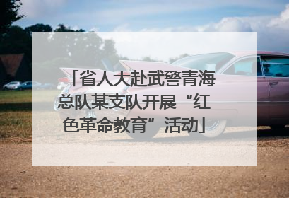 省人大赴武警青海总队某支队开展“红色革命教育”活动