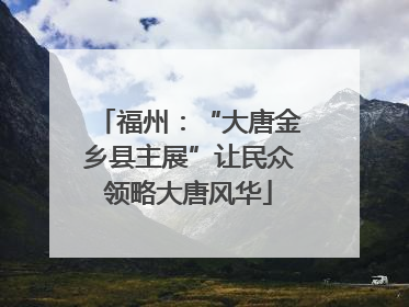 福州：“大唐金乡县主展”让民众领略大唐风华