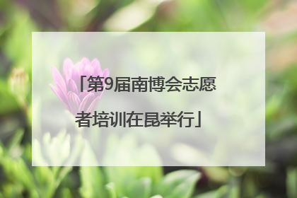 第9届南博会志愿者培训在昆举行