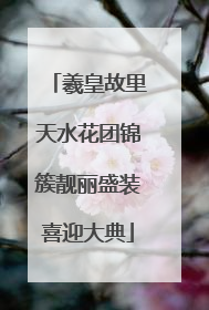 羲皇故里天水花团锦簇靓丽盛装喜迎大典