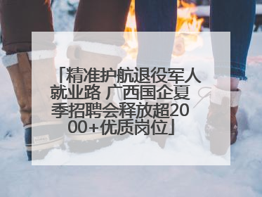 精准护航退役军人就业路 广西国企夏季招聘会释放超2000+优质岗位
