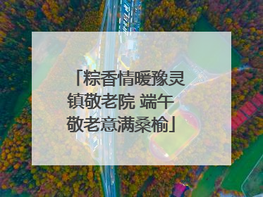 粽香情暖豫灵镇敬老院 端午敬老意满桑榆