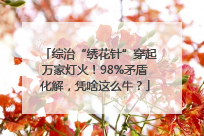 综治“绣花针”穿起万家灯火！98%矛盾化解，凭啥这么牛？