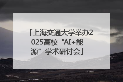 上海交通大学举办2025高校“AI+能源”学术研讨会