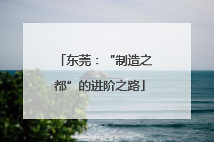 东莞：“制造之都”的进阶之路