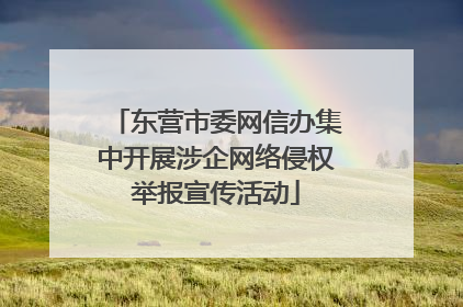 东营市委网信办集中开展涉企网络侵权举报宣传活动