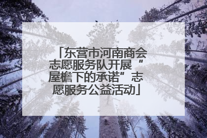 东营市河南商会志愿服务队开展“屋檐下的承诺”志愿服务公益活动