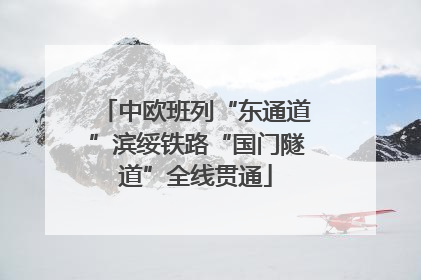 中欧班列“东通道”滨绥铁路“国门隧道”全线贯通