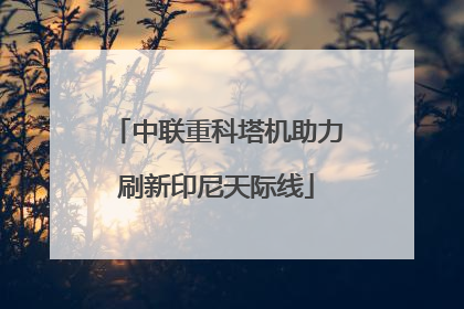 中联重科塔机助力刷新印尼天际线