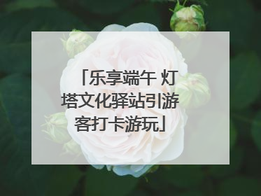 乐享端午 灯塔文化驿站引游客打卡游玩