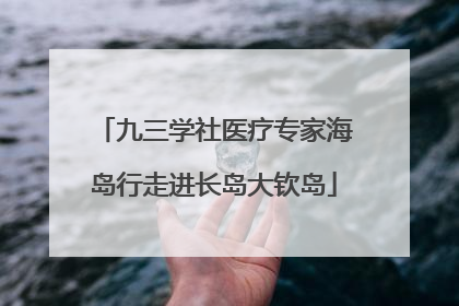 九三学社医疗专家海岛行走进长岛大钦岛