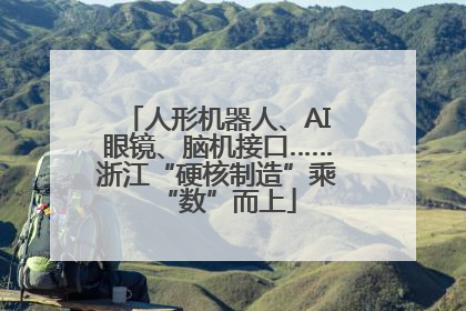 人形机器人、AI眼镜、脑机接口……浙江“硬核制造”乘“数”而上