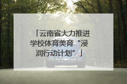 云南省大力推进学校体育美育“浸润行动计划”