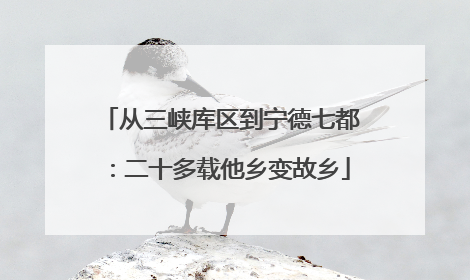 从三峡库区到宁德七都：二十多载他乡变故乡