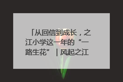 从回信到成长，之江小学这一年的“一路生花”｜风起之江 扶摇直上