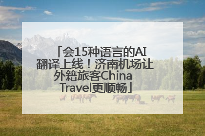 会15种语言的AI翻译上线！济南机场让外籍旅客China Travel更顺畅