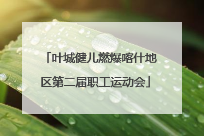 叶城健儿燃爆喀什地区第二届职工运动会