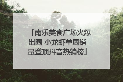 南乐美食广场火爆出圈 小龙虾单周销量登顶抖音热销榜