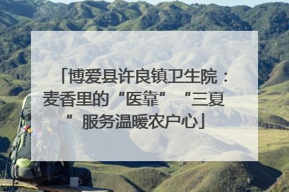 博爱县许良镇卫生院：麦香里的“医靠”“三夏”服务温暖农户心