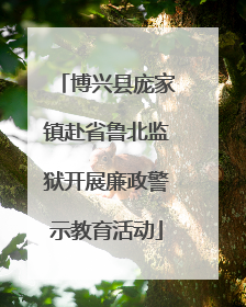 博兴县庞家镇赴省鲁北监狱开展廉政警示教育活动