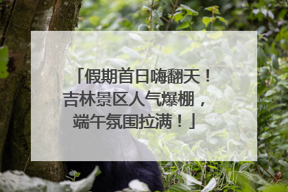 假期首日嗨翻天！吉林景区人气爆棚，端午氛围拉满！