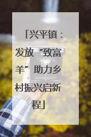 兴平镇：发放“致富羊”助力乡村振兴启新程