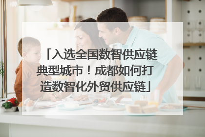 入选全国数智供应链典型城市！成都如何打造数智化外贸供应链