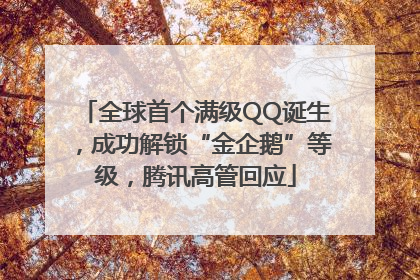 全球首个满级QQ诞生，成功解锁“金企鹅”等级，腾讯高管回应