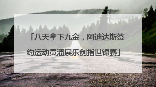 八天拿下九金，阿迪达斯签约运动员潘展乐剑指世锦赛