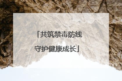 共筑禁毒防线 守护健康成长