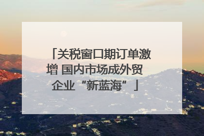 关税窗口期订单激增 国内市场成外贸企业“新蓝海”
