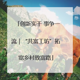 创新实干 事争一流｜“共富工坊”拓宽乡村致富路