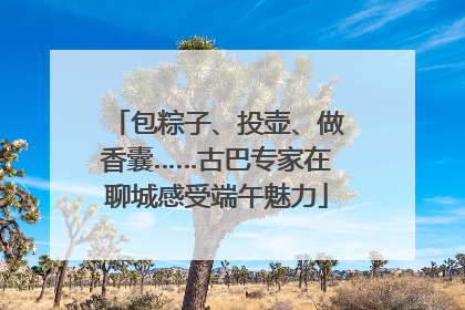 包粽子、投壶、做香囊……古巴专家在聊城感受端午魅力
