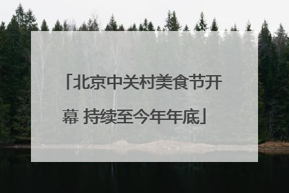 北京中关村美食节开幕 持续至今年年底