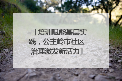 培训赋能基层实践，公主岭市社区治理激发新活力