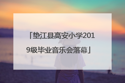 垫江县高安小学2019级毕业音乐会落幕